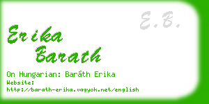 erika barath business card